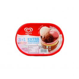 Walls 3In1 Neopolitana Extra Creamy Ice Cream 350 Ml