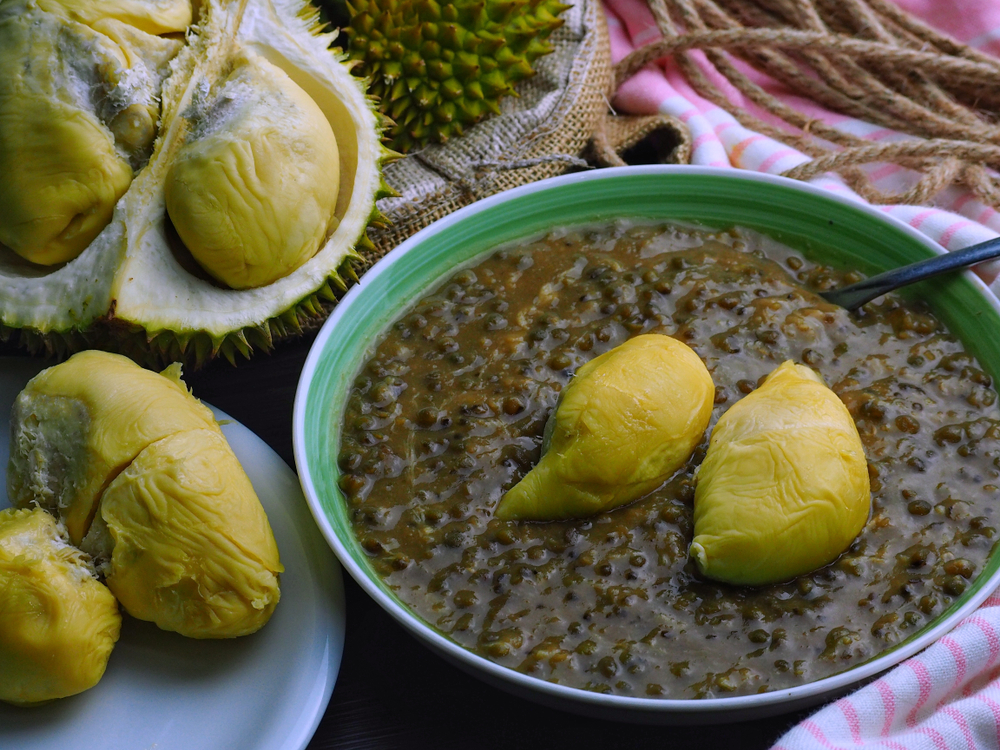 bubur kacang hijau durian