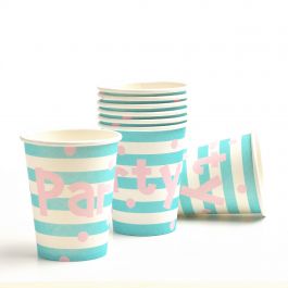 TL Gelas Kertas Party Biru 9 oz