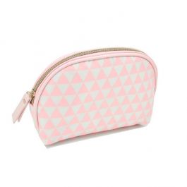 Cosmetic Bag 3 Angle Pink White BPOL0117-M175-6