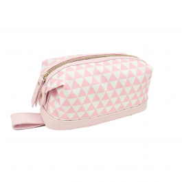Cosmetic Bag 3 Angle Pink White BPOL0063-M175-6