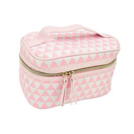 Cosmetic Bag 3 Angle Pink White BPOL0026-M175-6