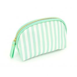 OKIDOKI Cosmetic Bag Strip Green White 0117