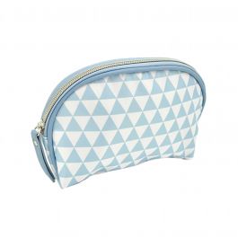 Cosmetic Bag 3 Angle Blue White BPOL0117-M175-7
