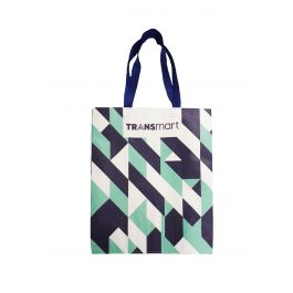 Transmart Shopping Bag Geometric Blue