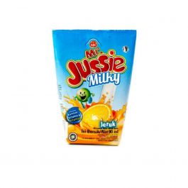 Mr.Jussie Milky Plus Orange Minuman Rasa Jeruk Susu 90 ml