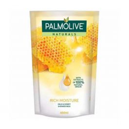 Palmolive Sabun Mandi Gel Naturals Rich Moisture Milk & Honey 400ml