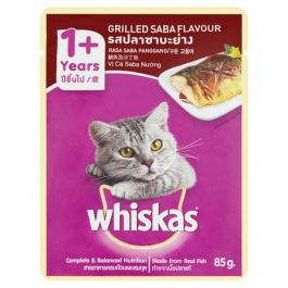 Whiskas Adult 1+ Years Grilled Saba 85 gr