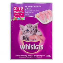 Whiskas Junior Mackarel Pouch 85 gr