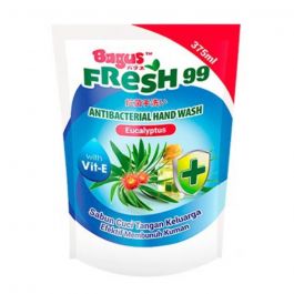 Bagus Fresh 99 Antibacterial Hand Wash Pouch 375 Ml - Eucalyptus