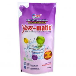 Yuri-matic Laundry Liquid Detergent 630gr|Low Suds Lavender