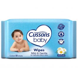 Cussons Baby Wipes 50 s |Mild & Gentle Chamomile