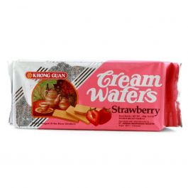 Khong Guan Cream Wafers Strawberry 160g