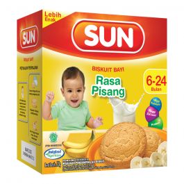 Sun Biskuit Bayi (6-24 Bulan) Rasa Pisang 75g