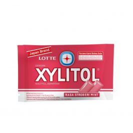 Lotte Xylitol Rasa Stroberi Mint 8x1.45gr