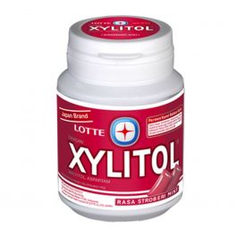 Lotte Xylitol Rasa Stroberi Mint 58gr