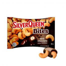 SilverQueen Bites Cashew Nuts Dark Chocolate 40gr