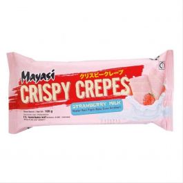 Mayasi Crispy Crepes Strawberry Milk 75 gr