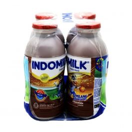 Indomilk Susu Cair Choco Bottle 4 X190 ml