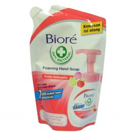 Biore Foaming Hand Wash Anti Bacterial Fruity Antiseptic Pouch 250 ml