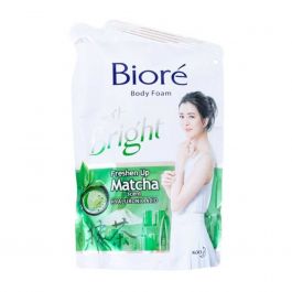 Biore Sabun Mandi Bright Matcha Pouch 220 ml