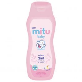 Mitu Baby Sabun Mandi 2in1 Honey Milk 200ml