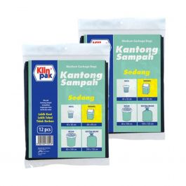 Klinpak Kantong Sampah Sedang 60cm X 80cm Isi 12 Sheet