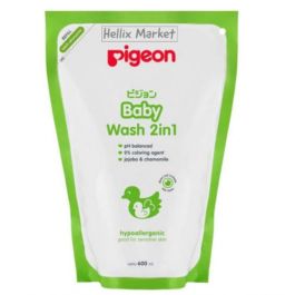 Pigeon Baby Wash 2in1 Hair & Body Pouch 600ml