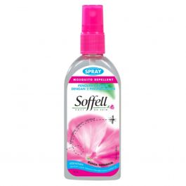 Soffell Mosilver Queenuito Repellent Bunga Geranium Spray 80Ml