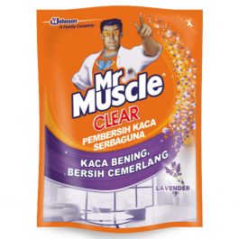 Mr.Muscle Clear Glass Pouch 400ml - Lavender