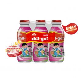 Chil Go Milk Strawberry Bottle 130 ml