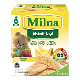 Milna Biskuit Bayi 6+ Bulan (6-12 Bulan) Pisang 110gr