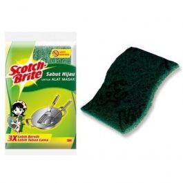 3M Scotch Brite ID-10 Sabut Hijau Untuk Alat Masak 1S