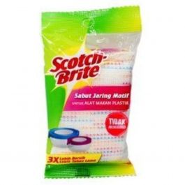 3M Scotch Brite ID-601 Sabut Jaring Motif Tidak menggores 1S