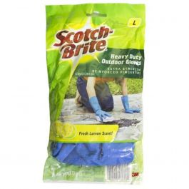 3M Scotch Brite ID-84 Heavy Duty Outdoor Gloves Fresh Lemon Scent 1S