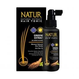 Natur Natural Extract Hair Tonic Gingseng Extract Anti Hair Fall 90 ml