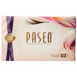 PASEO Ultra Soft Facial Tissue 3 Ply 60 s