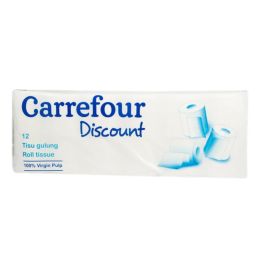 Carrefour Discount Toilet Tissue Roll 12 s