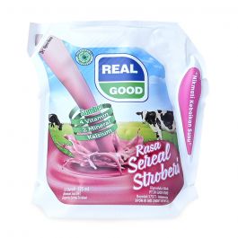 Real Good Susu UHT Rasa Sereal Strawberry 125 ml