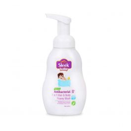 Sleek Baby Natural Antibacterial 2in1 Hair Body Foamy Wash 300ml