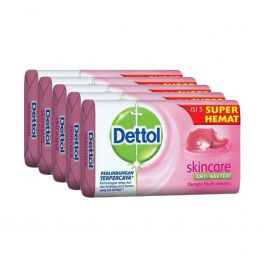 Dettol Sabun Batang Anti Bakteri Skincare 5 x 70 gr