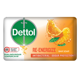 Dettol Sabun Batang Anti Bakteri Re-Energize 3 x 110 gr