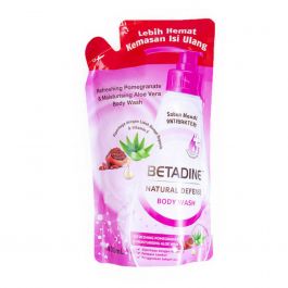 Betadine Natural Defense Sabun Mandi Refreshing Pomegranate & Moisturising Aloe Vera 400 ml