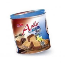 apilo wafer 2in1chocolate vanilla 325gr