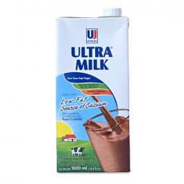 Ultra Milk Susu UHT Low Fat Cokelat 1 L