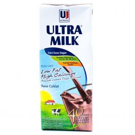 Ultra Milk Susu UHT Low Fat Cokelat 250 ml