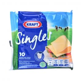 Kraft Singles Keju Slices High Calcium 10 s