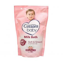 Cussons Baby Milk Bath Soft & Smooth Almond & Rose Oil Pouch 400 ml