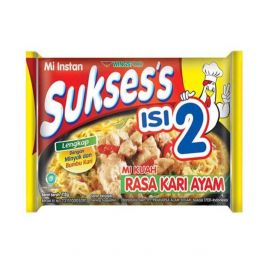 Sukses's Isi 2 Mie Kuah Rasa Kari Ayam 112gr