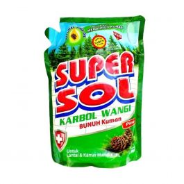 Wings Super Sol Karbol Wangi Pine Pouch 1.6lt